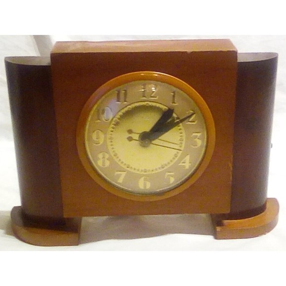 Wooden Wall Decor Vintage United Clock Corp Brooklyn Ny Model 75